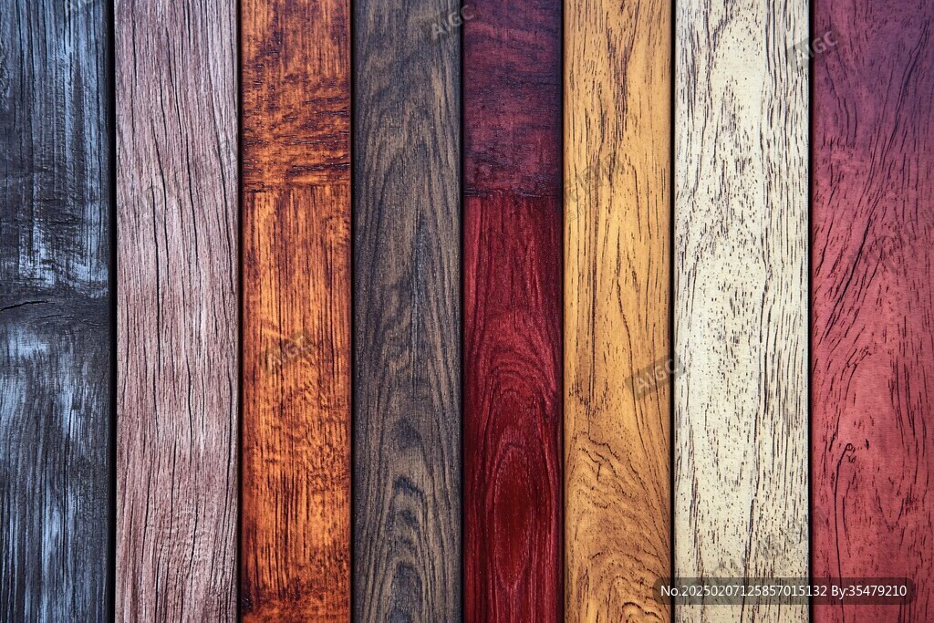 多种颜色木板木材