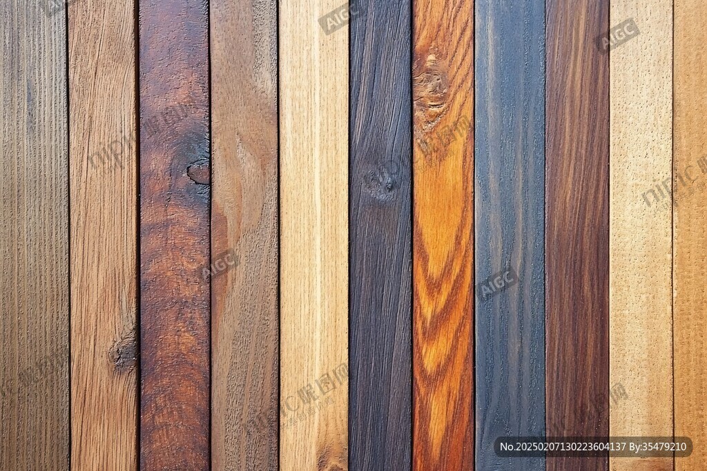 多种颜色木板木材