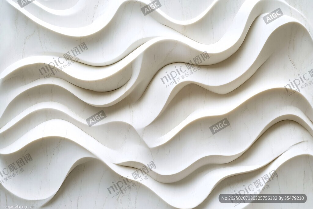 波浪元素墙面