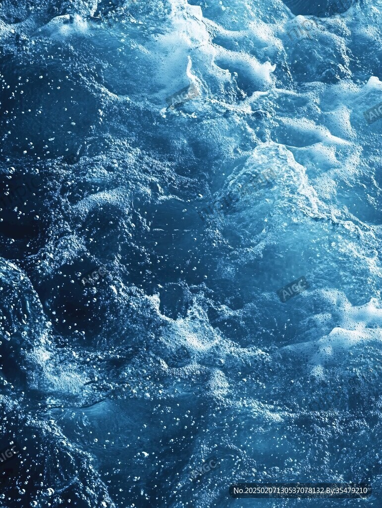 蔚蓝海水深蓝大海