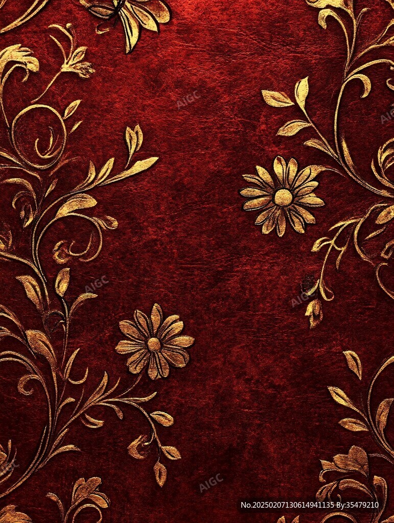 红金色欧式背景