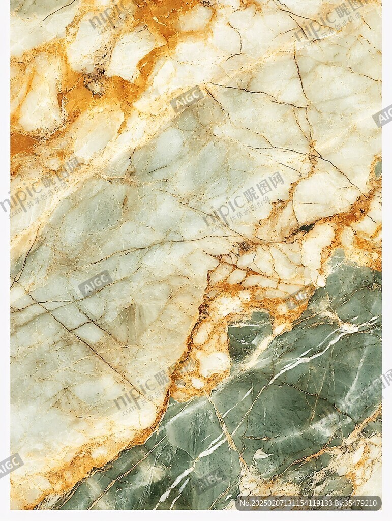 蓝色透光大理石装饰画