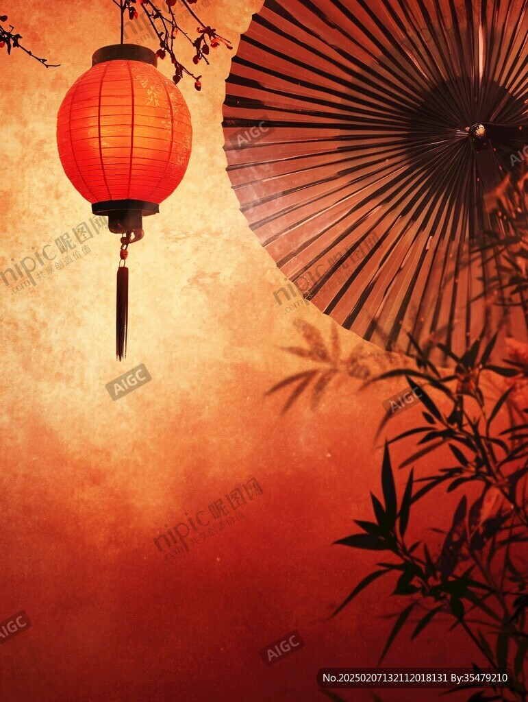 古典意境红灯笼