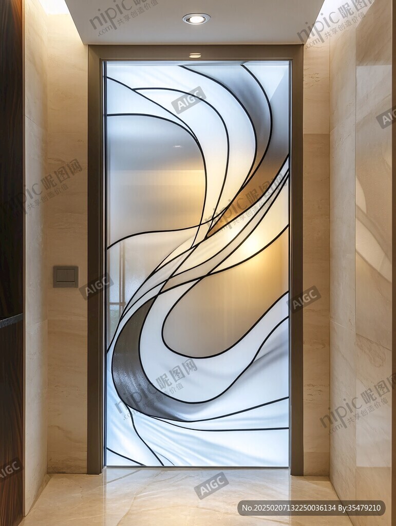 电梯间装饰画