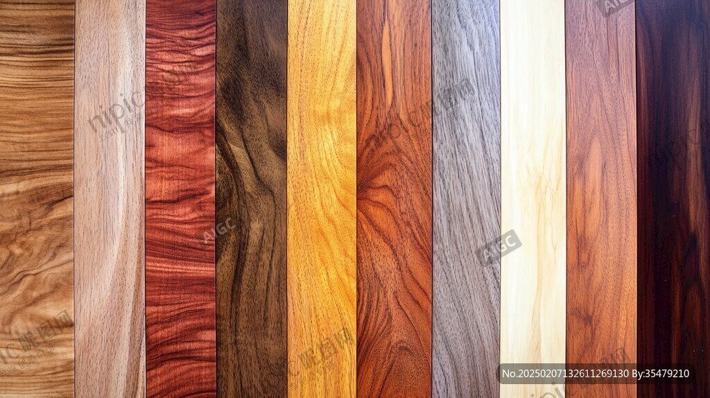 多种颜色木板木材