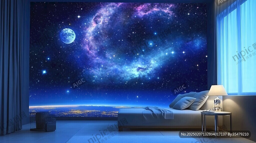 宇宙银河系背景墙