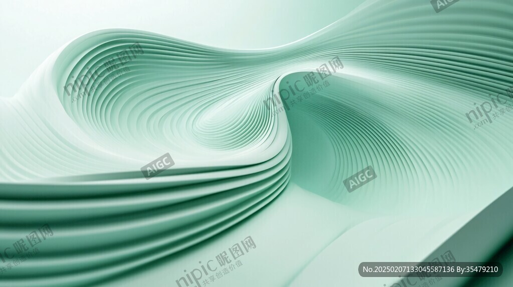 绿色渐变扭曲的