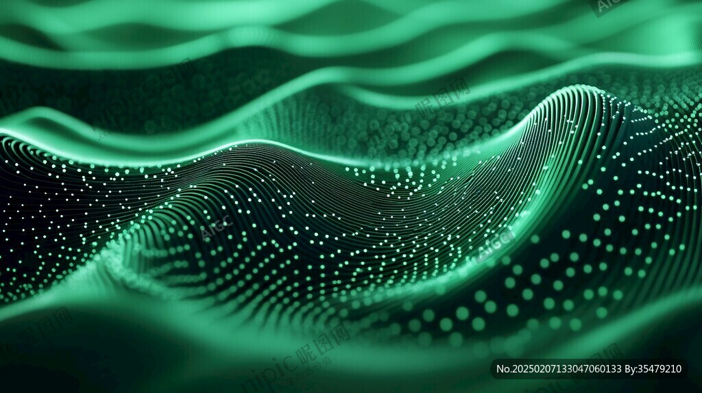 绿色炫酷3d背景