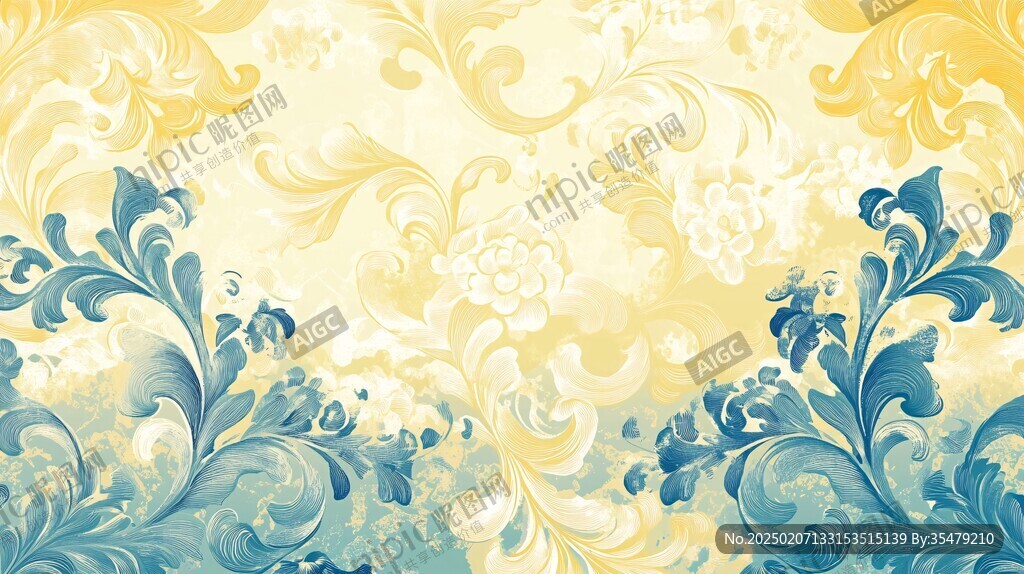 3d欧式花纹底纹