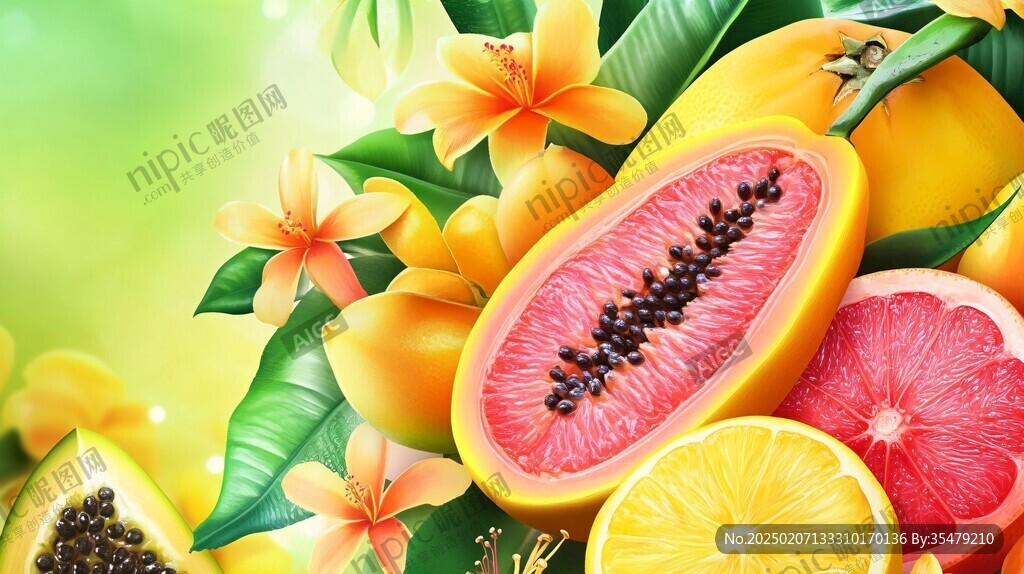 水果插画壁纸