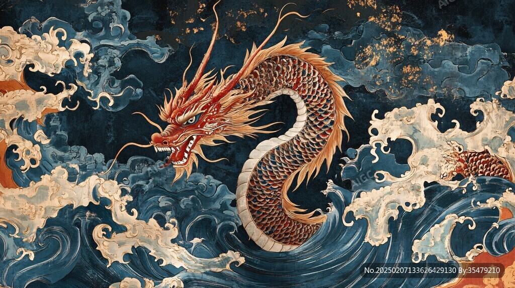 龙年包装插画