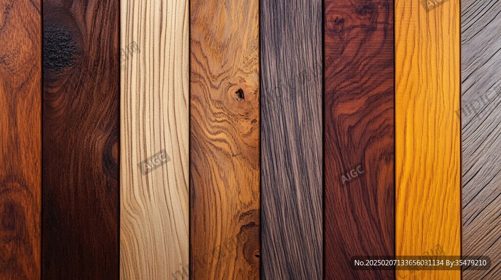 多种颜色木板木材