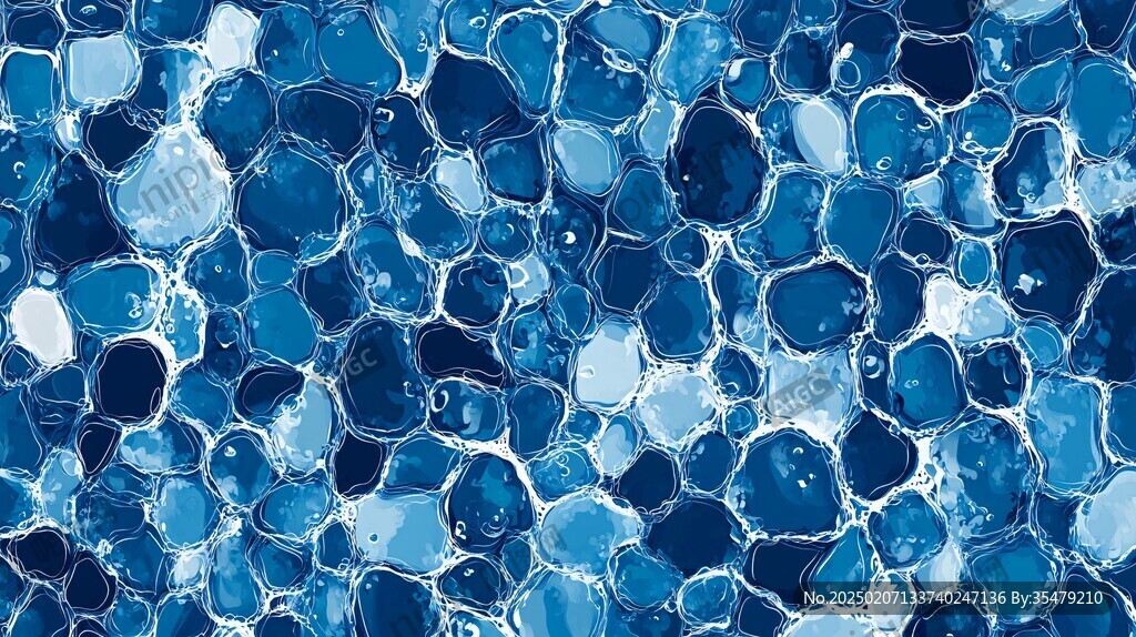 蓝色玛瑙石艺术背景