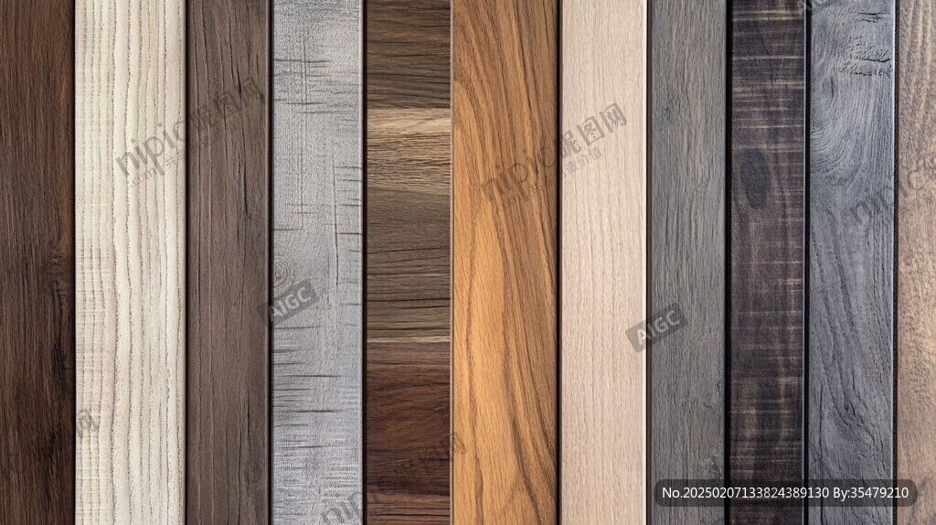 多种颜色木板木材