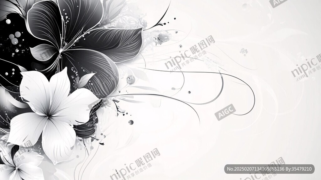 手绘创意百花壁纸