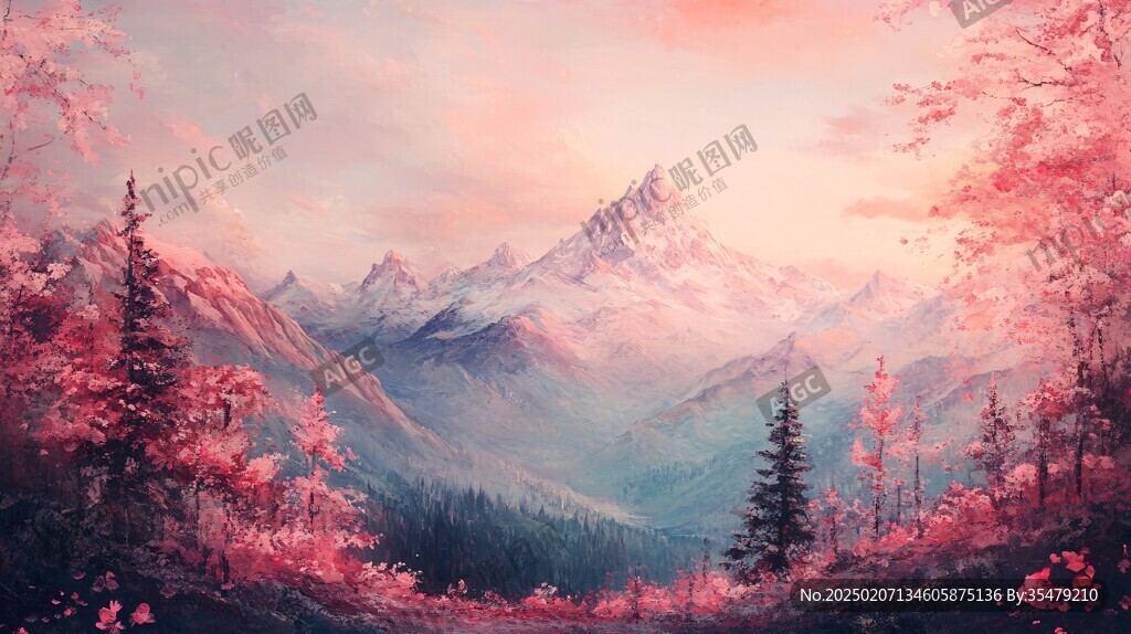 宽屏风景画