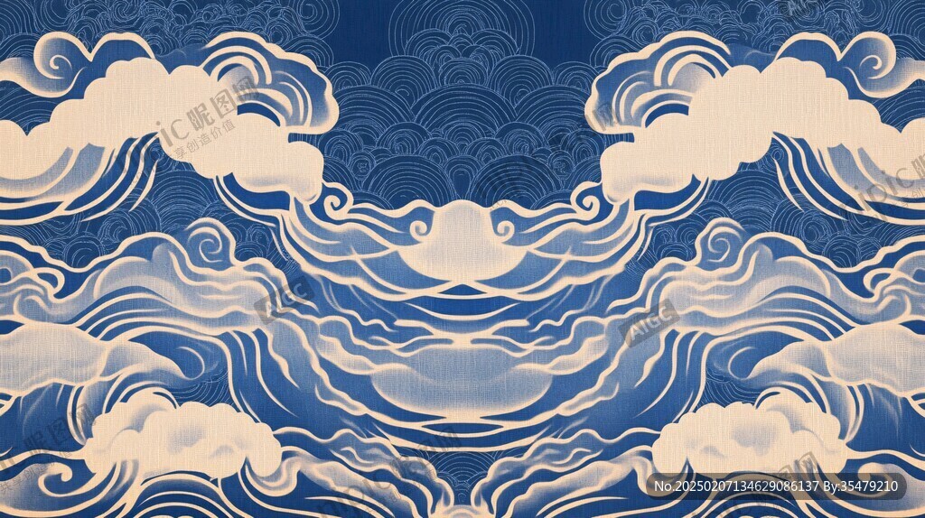 海水云纹