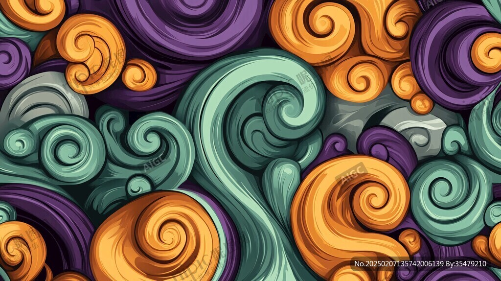 3d印花旋涡背景