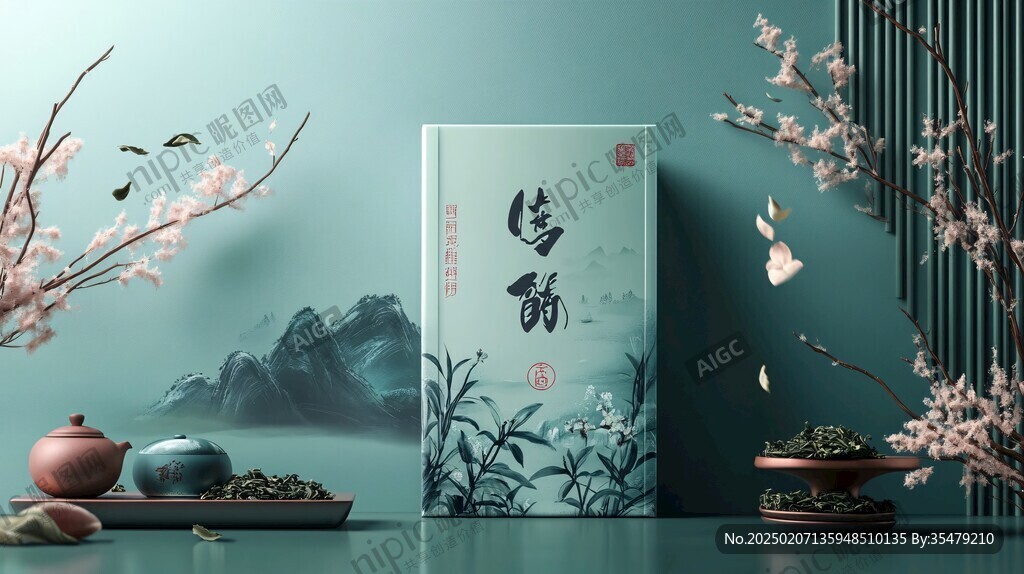 碧螺春插画包装设计