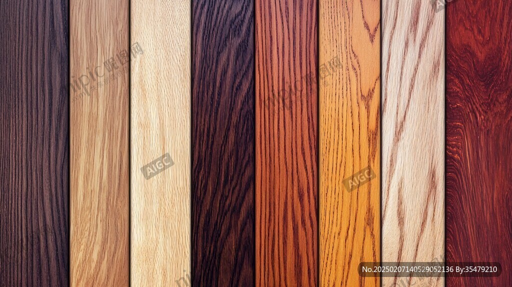 多种颜色木板木材