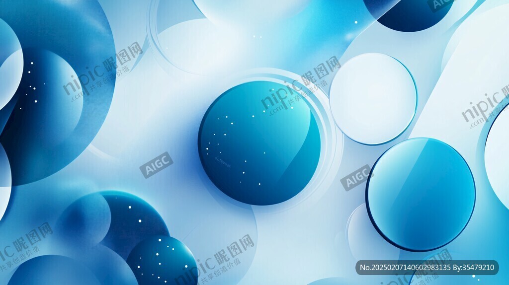 3d立体圈圈背景