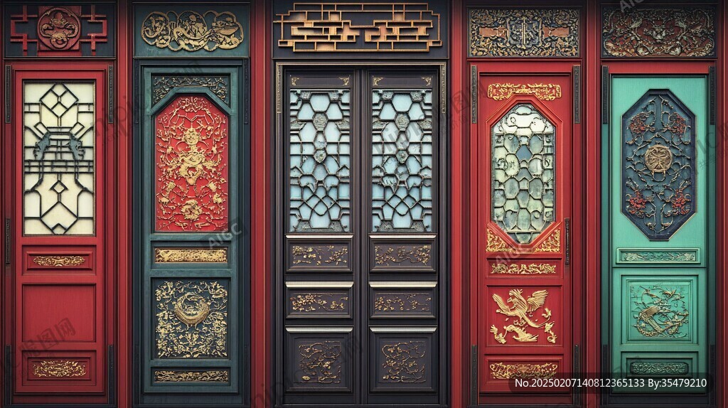 满洲窗素材