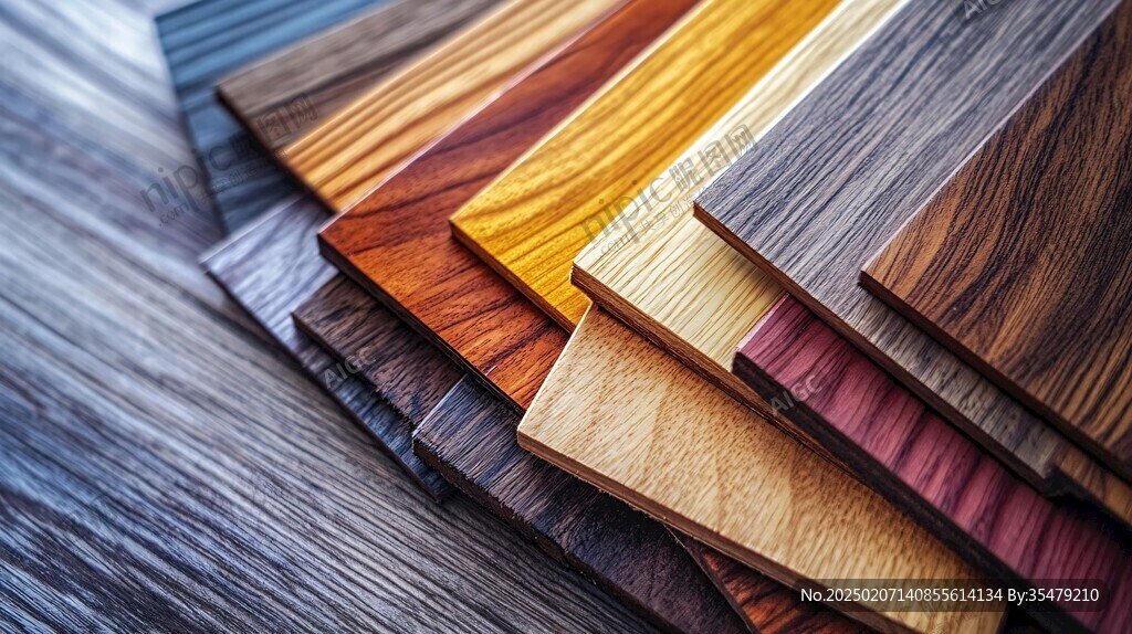 多种颜色木板木材
