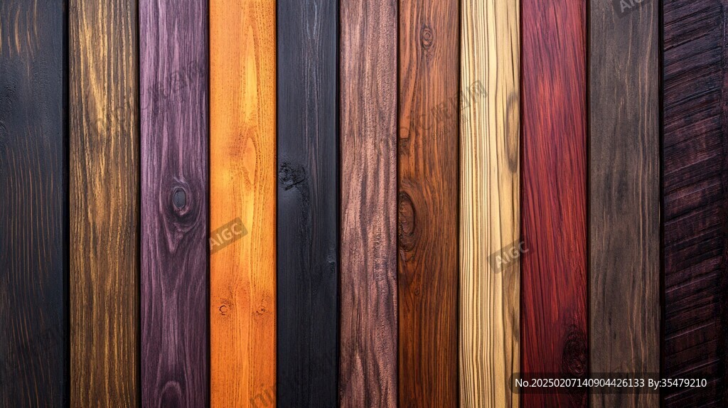 多种颜色木板木材