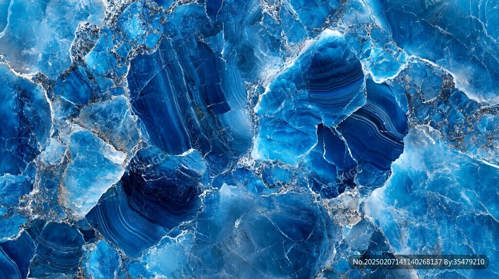 蓝色玛瑙石艺术背景