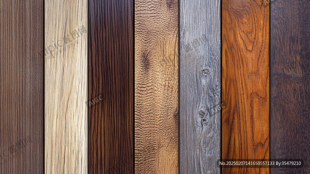 多种颜色木板木材
