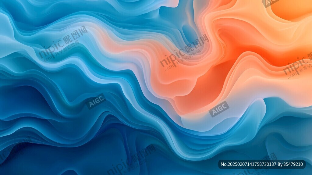 肌理彩色流体背景