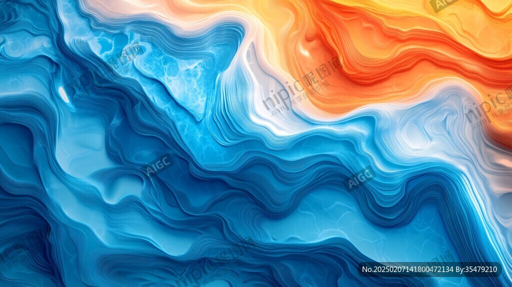 抽象流体花纹背景