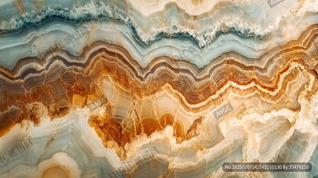 蓝色玛瑙石艺术背景