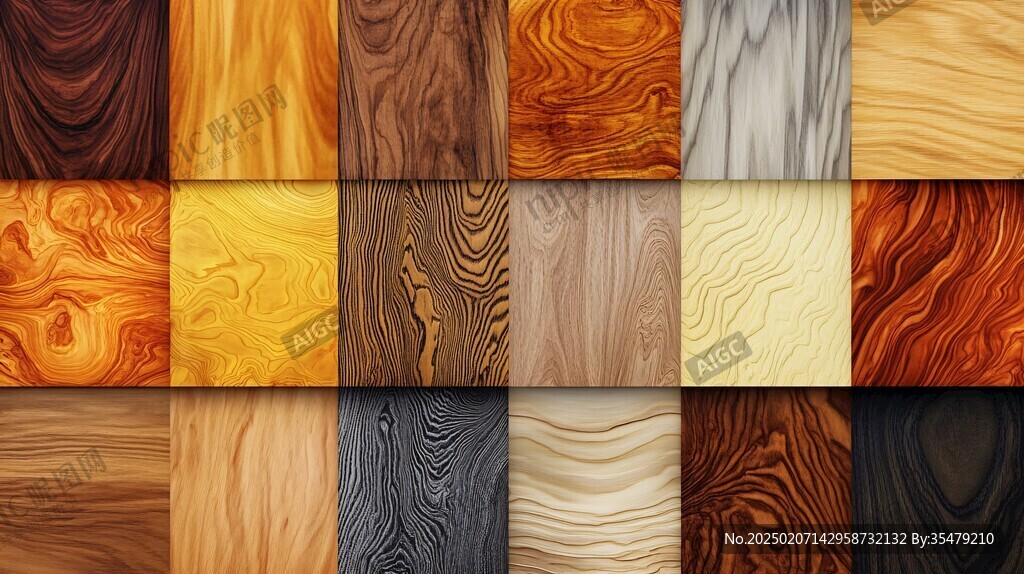 多种颜色木板木材