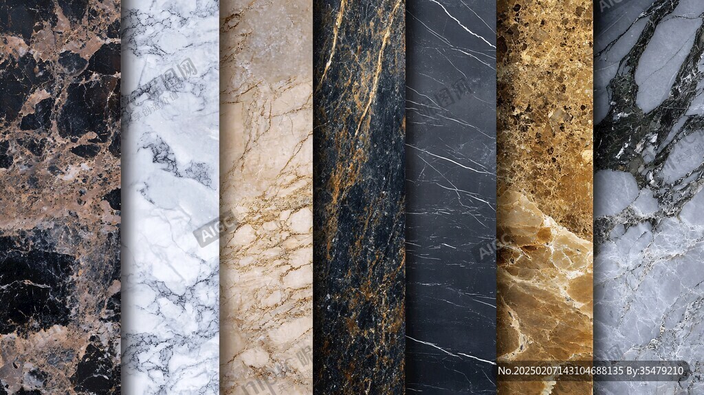 黄蓝相间大理石纹理