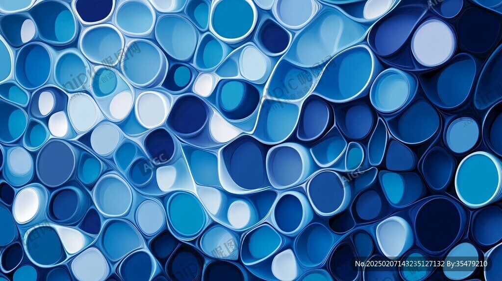 3d立体圈圈背景