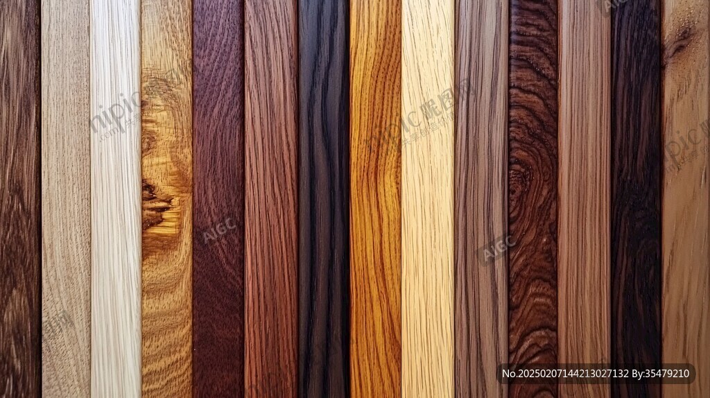 多种颜色木板木材
