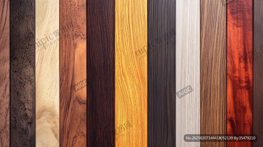 多种颜色木板木材