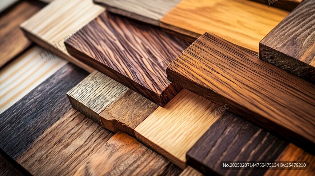 多种颜色木板木材