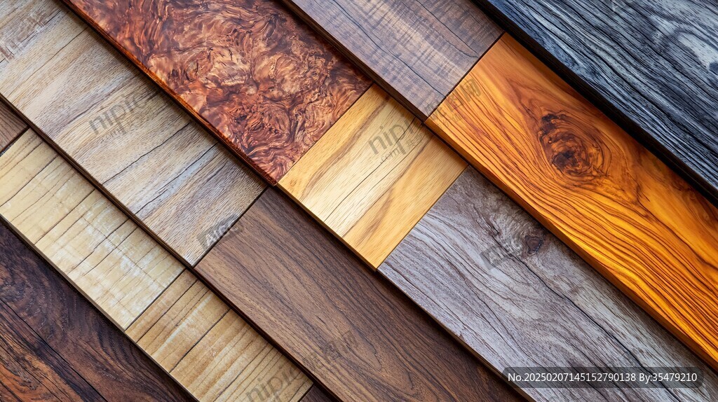 多种颜色木板木材