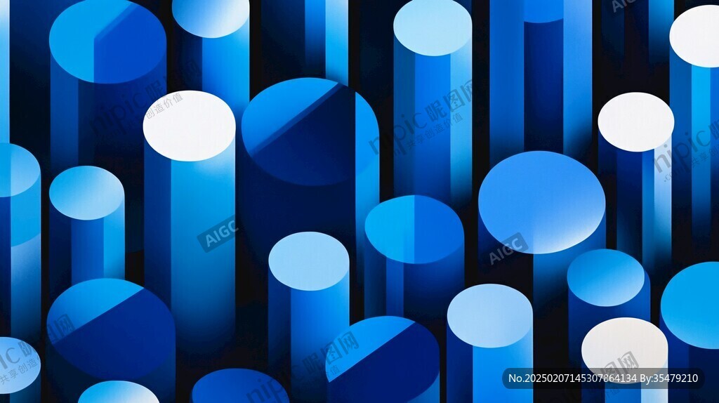 3d立体圈圈背景