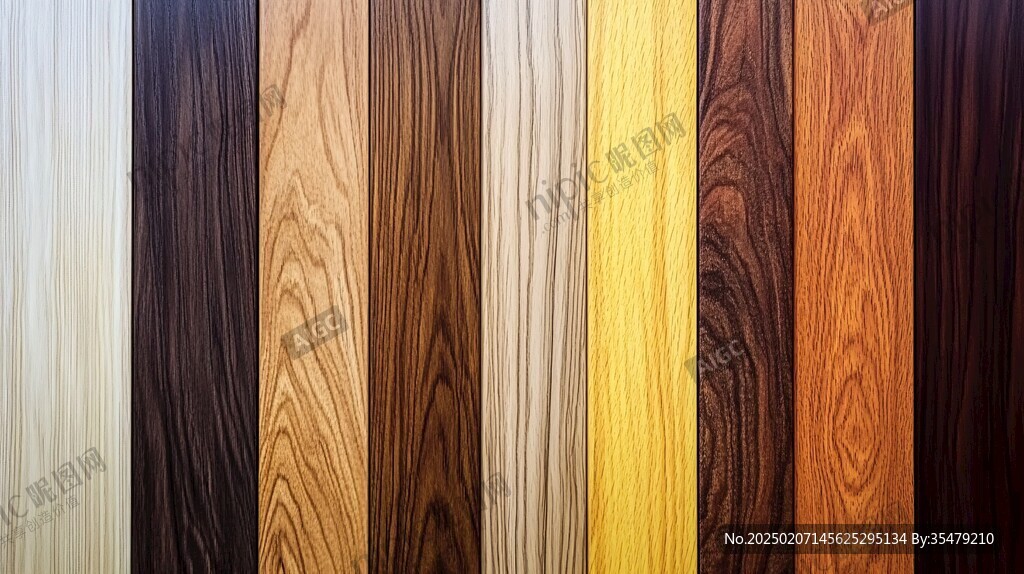 多种颜色木板木材