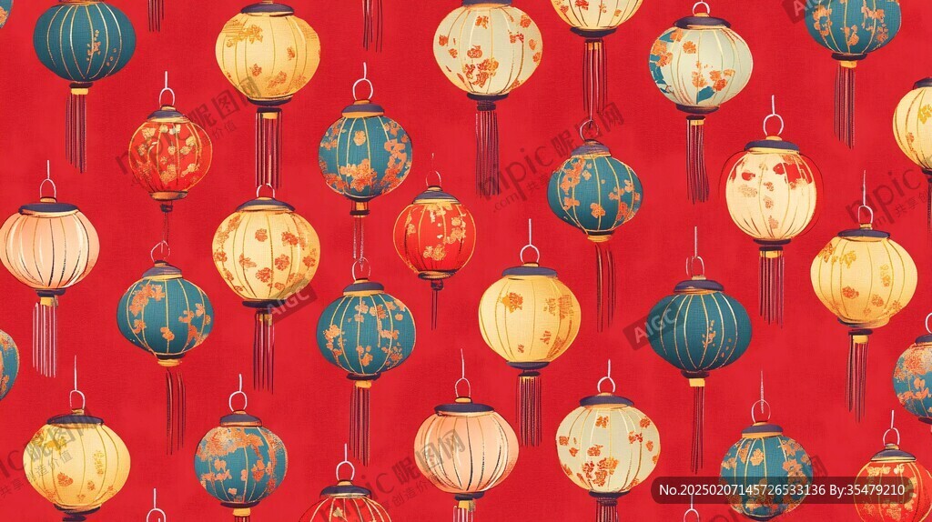 灯笼底纹