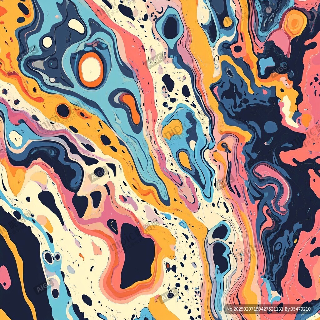 流体肌理图案