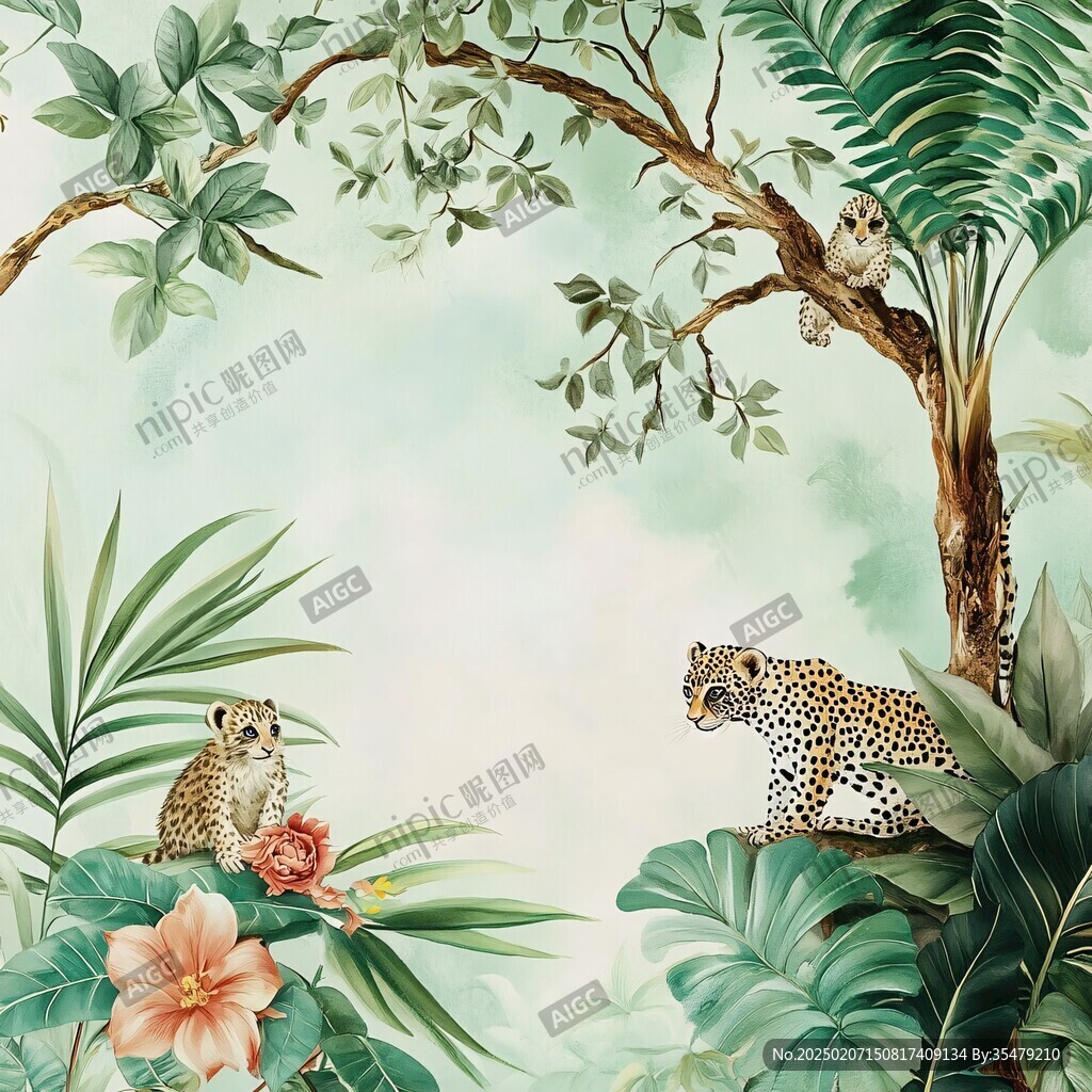 热带雨林插画