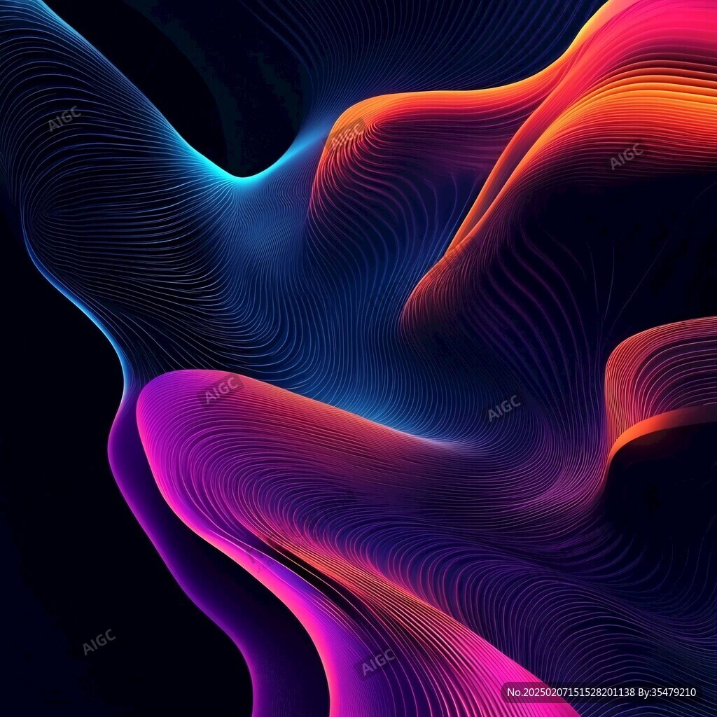 高清渐变线条