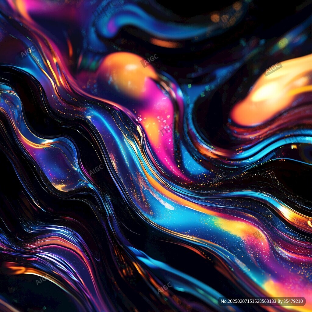流光意境彩色渲染图案