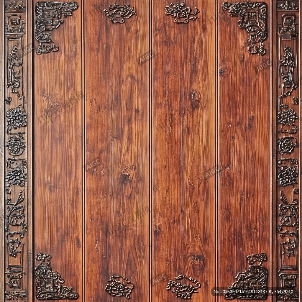 祥龙木雕纹