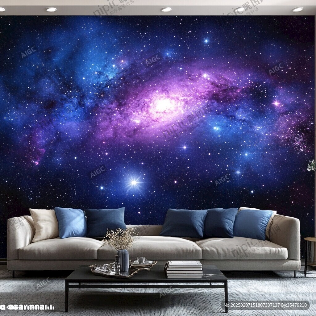 宇宙银河系背景墙