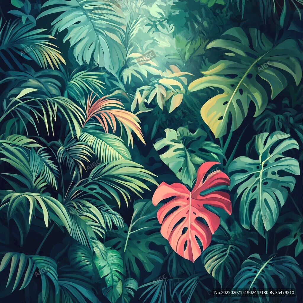 热带雨林插画